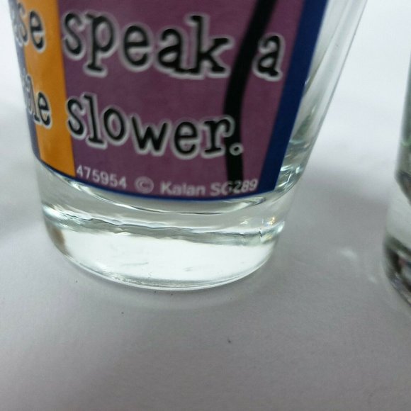 Set of Kalan Humor Shot Glasses Party Bar - Picture 6 of 10